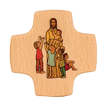 Holzkreuz JesusÂ derÂ Kinderfreund