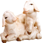 Schaf mit Lamm (lasiert)